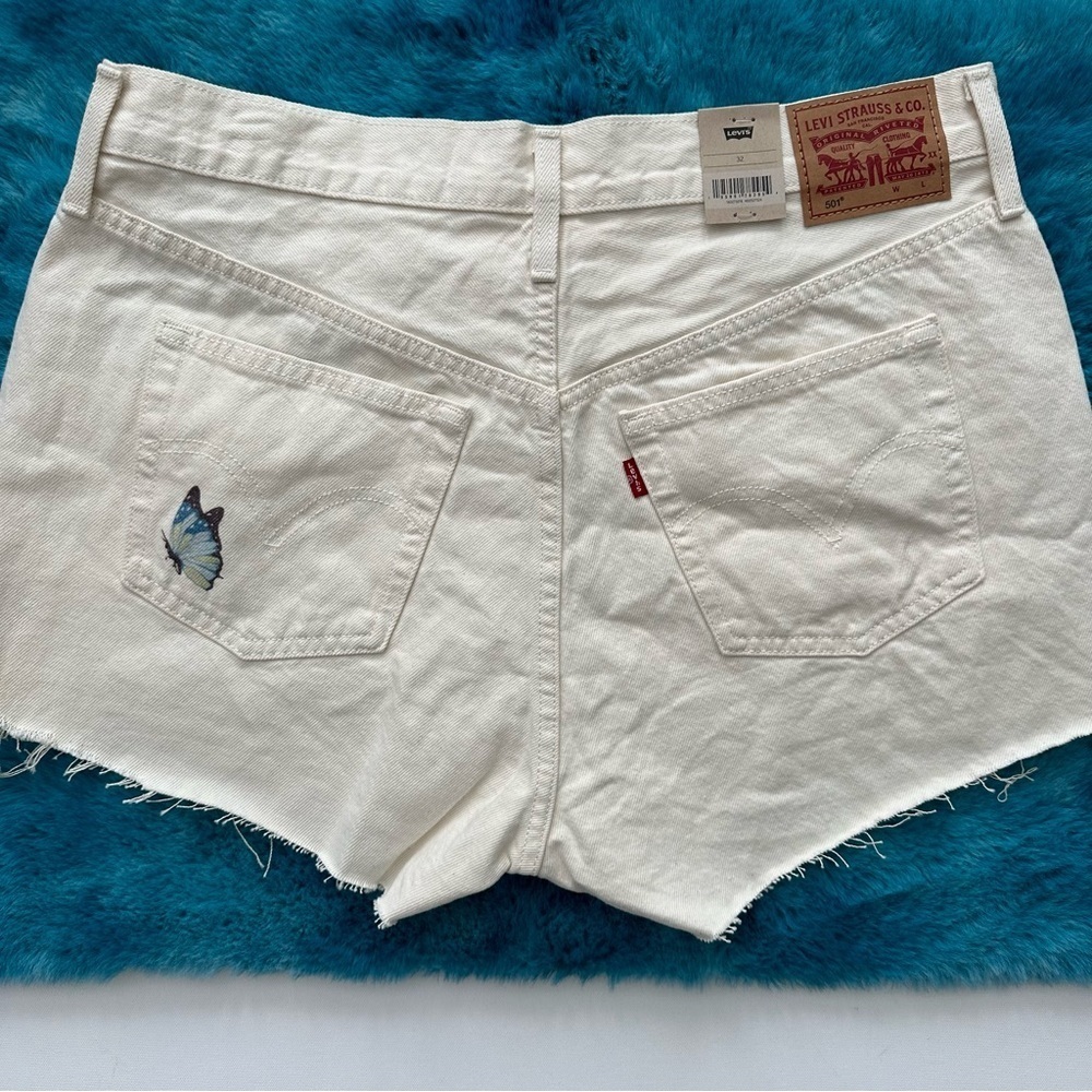 LEVI'S Women's 501 Cotton High-Rise Denim Shorts Size 32 - Picture 5 of 16